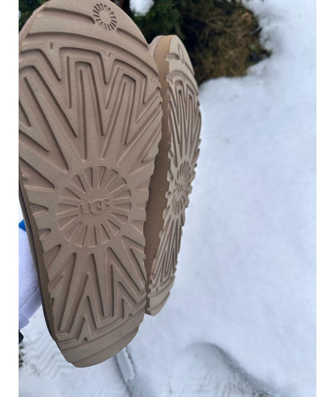 UGG AUSTRALIA Серые замшевые сабо, фото 4