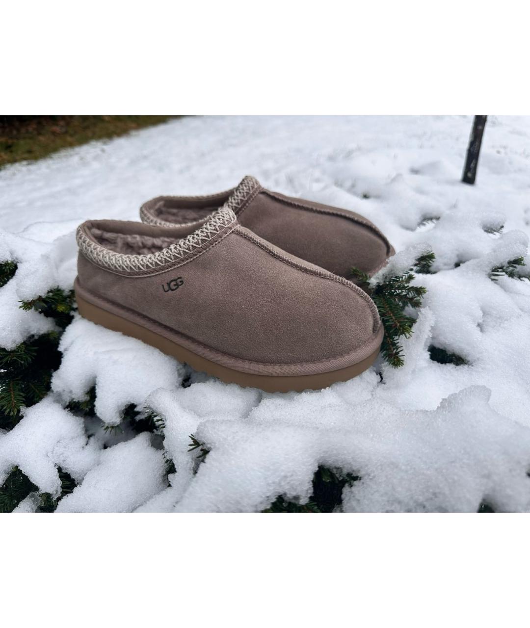UGG AUSTRALIA Серые замшевые сабо, фото 2