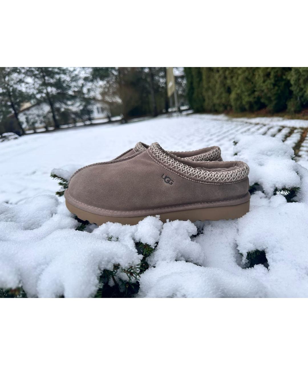 UGG AUSTRALIA Серые замшевые сабо, фото 5