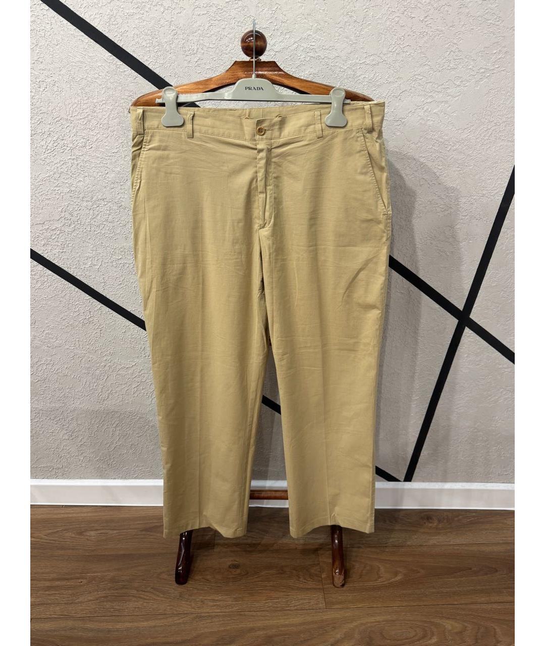 PAUL & SHARK Бежевые хлопковые повседневные брюки, фото 9