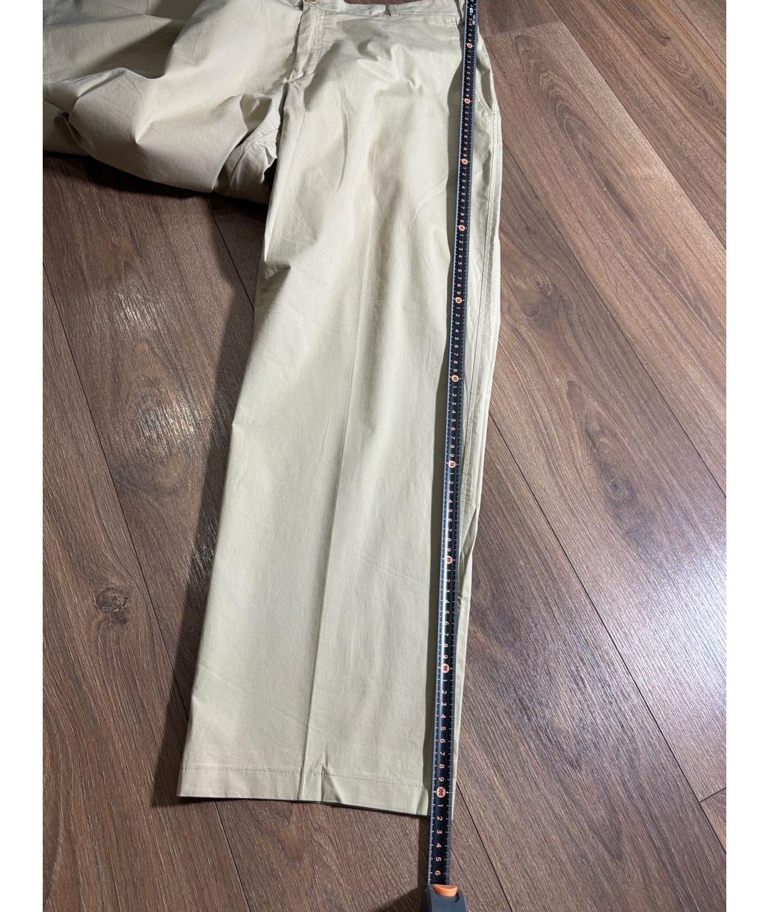 PAUL & SHARK Бежевые хлопковые повседневные брюки, фото 7