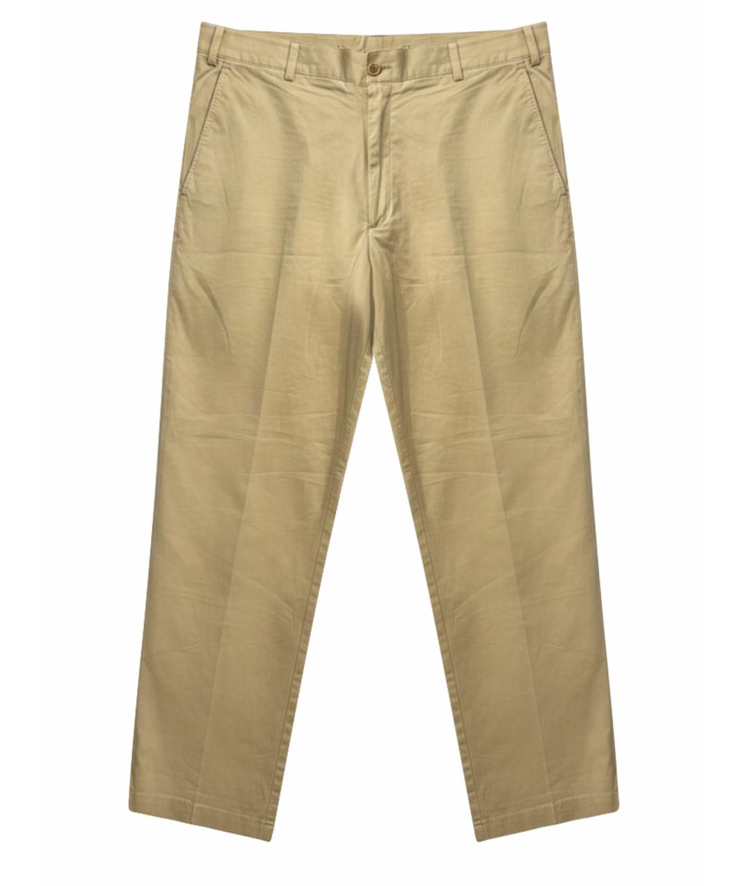 PAUL & SHARK Бежевые хлопковые повседневные брюки, фото 1