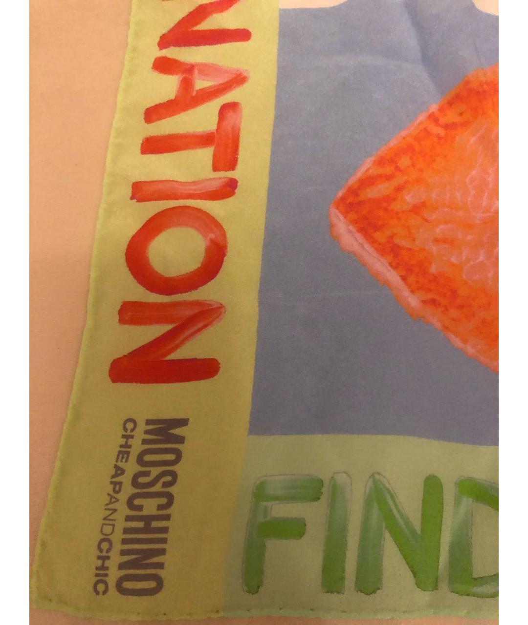 MOSCHINO Мульти шелковый платок, фото 4