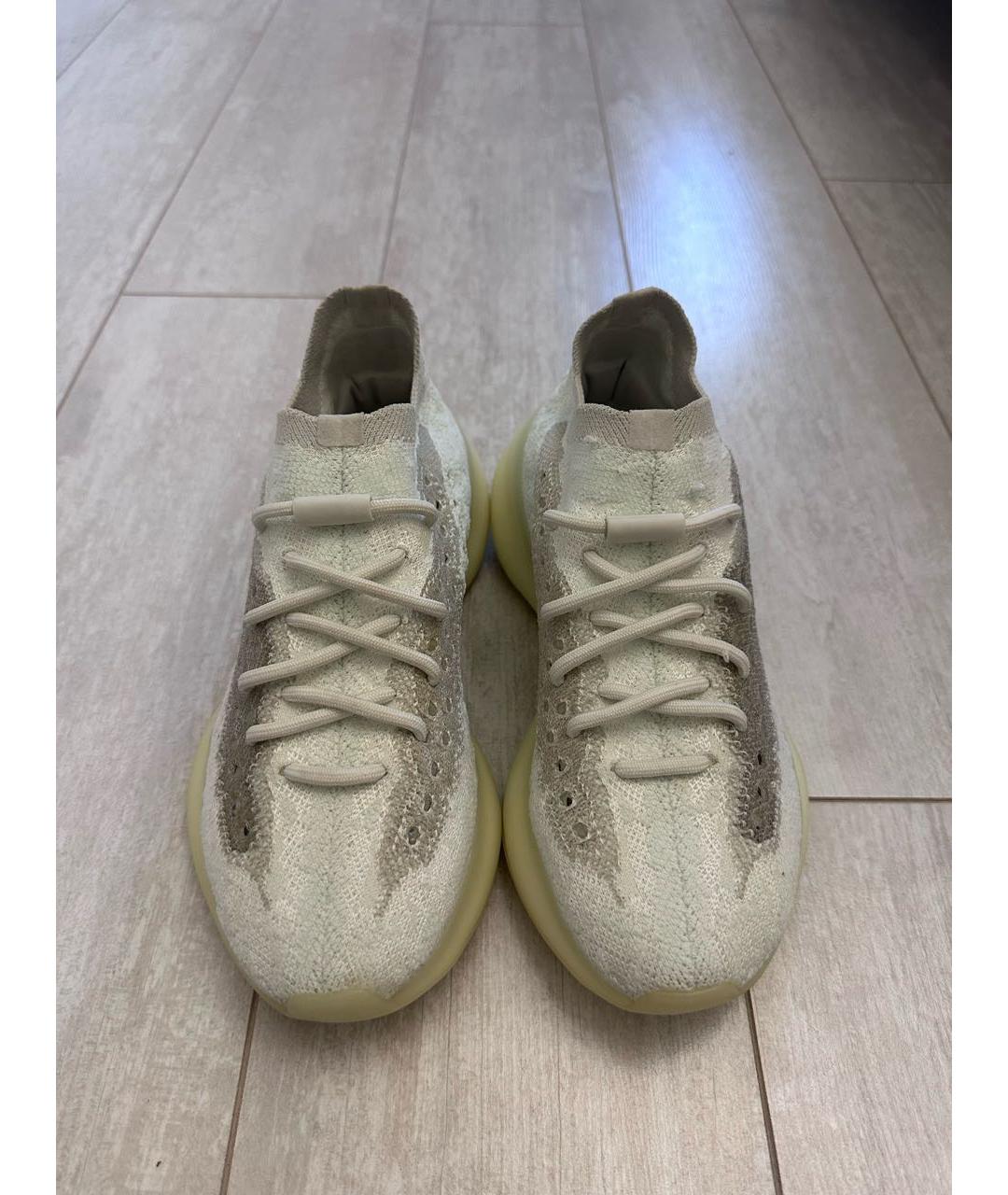 ADIDAS YEEZY Белые текстильные кроссовки, фото 3