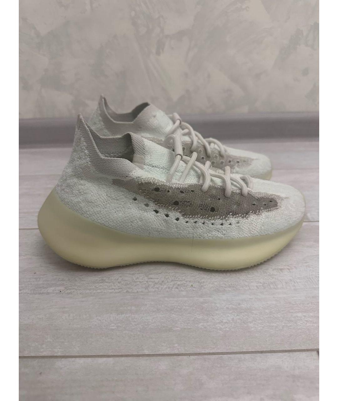 ADIDAS YEEZY Белые текстильные кроссовки, фото 6