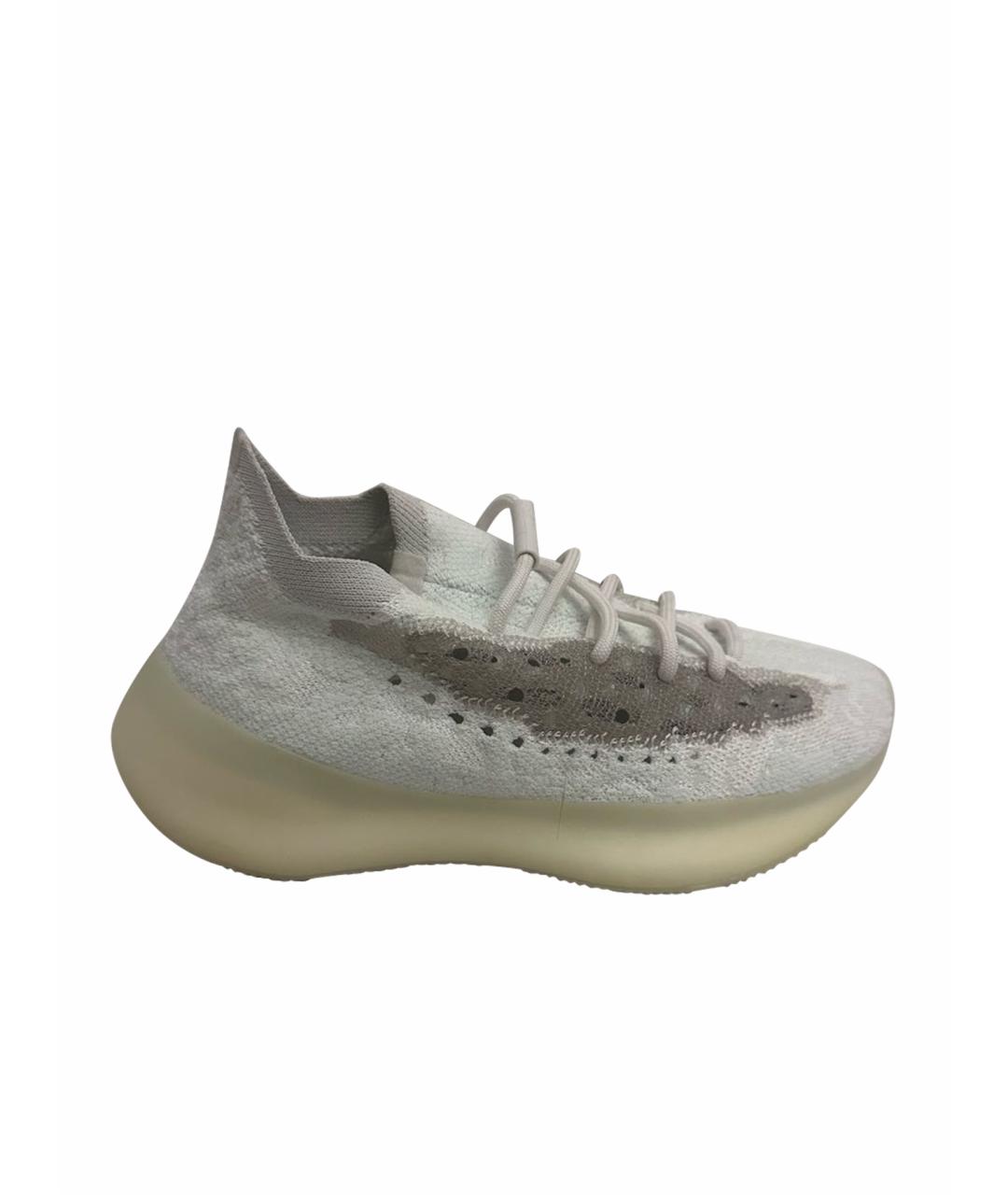 ADIDAS YEEZY Белые текстильные кроссовки, фото 1