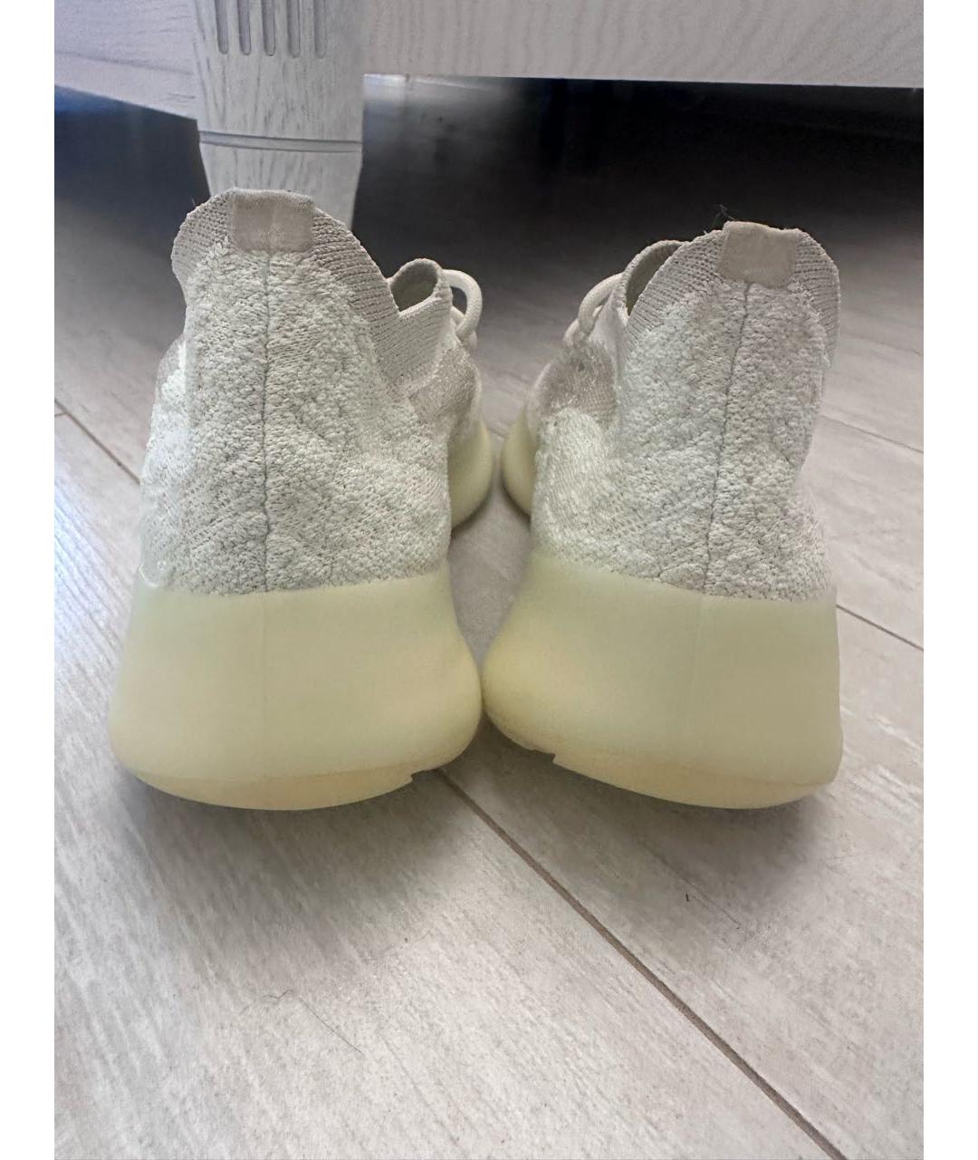 ADIDAS YEEZY Белые текстильные кроссовки, фото 4