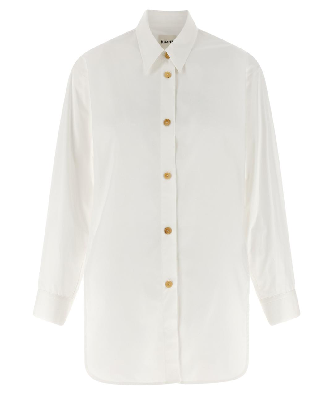 KHAITE Белая хлопковая блузы, фото 1