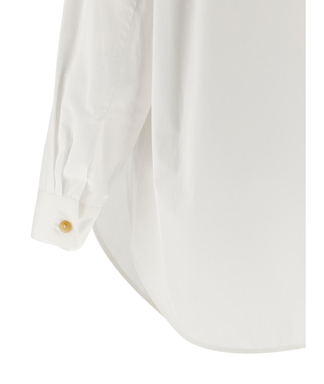 KHAITE Белая хлопковая блузы, фото 4