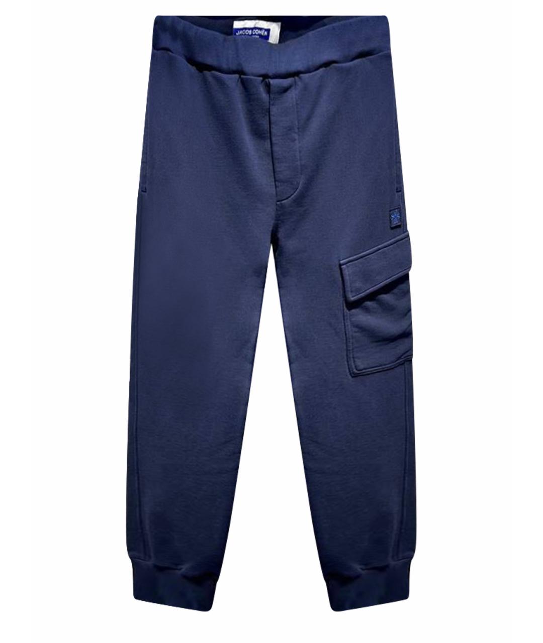 JACOB COHEN Синие хлопковые повседневные брюки, фото 1