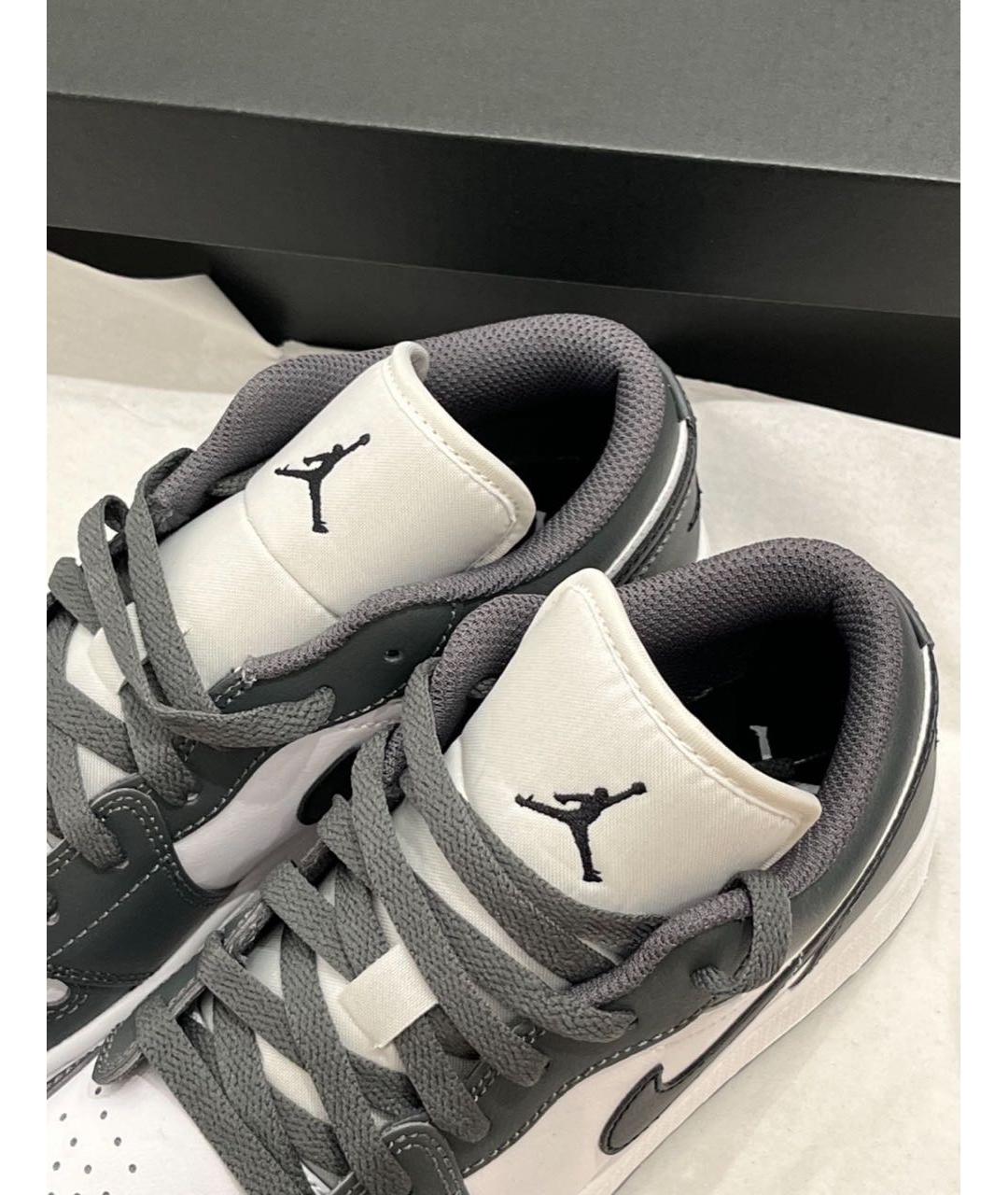 JORDAN Серые кожаные кроссовки, фото 6