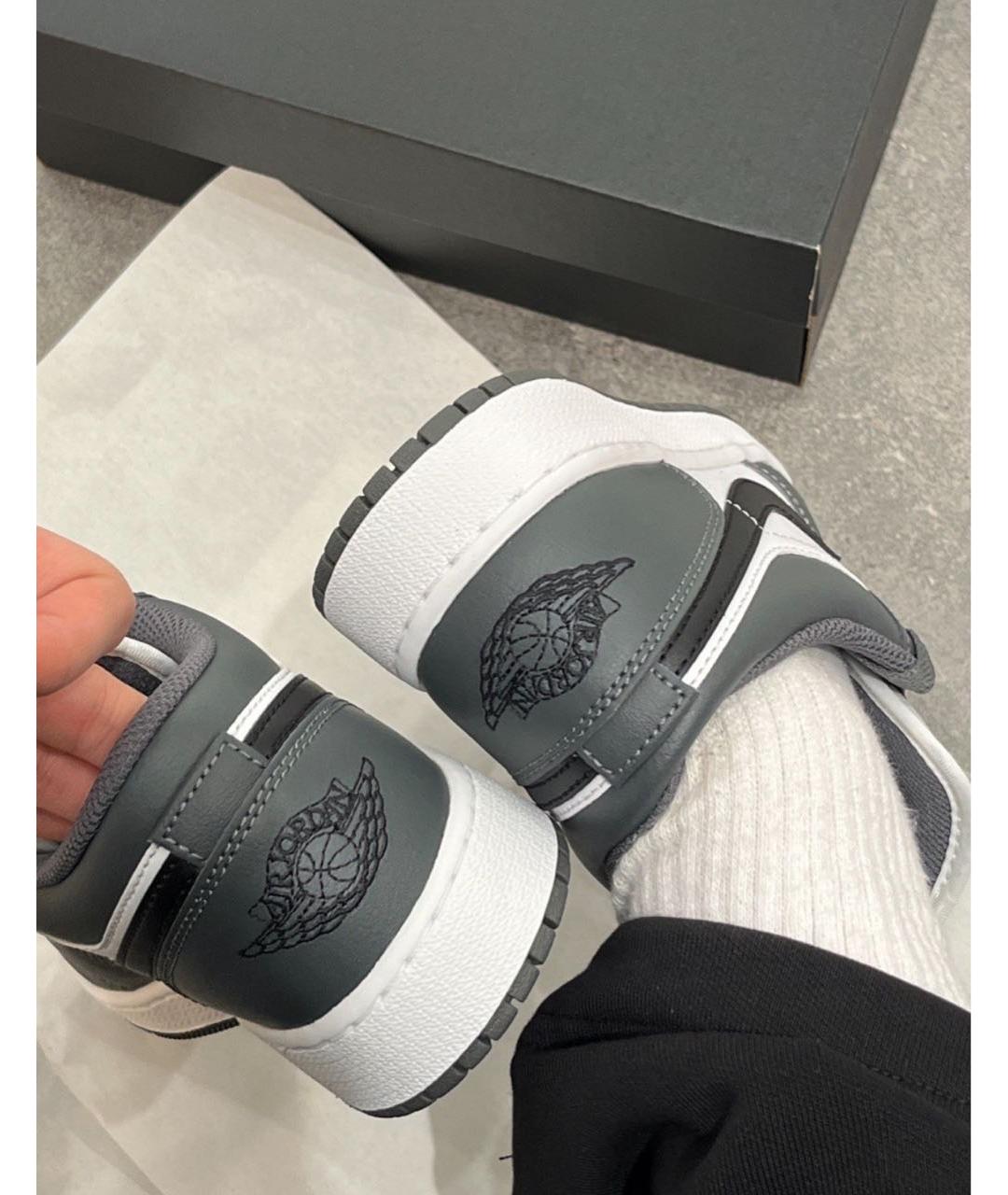 JORDAN Серые кожаные кроссовки, фото 8