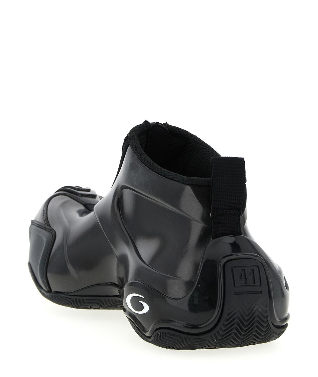 BALENCIAGA Черные синтетические высокие кроссовки / кеды, фото 3