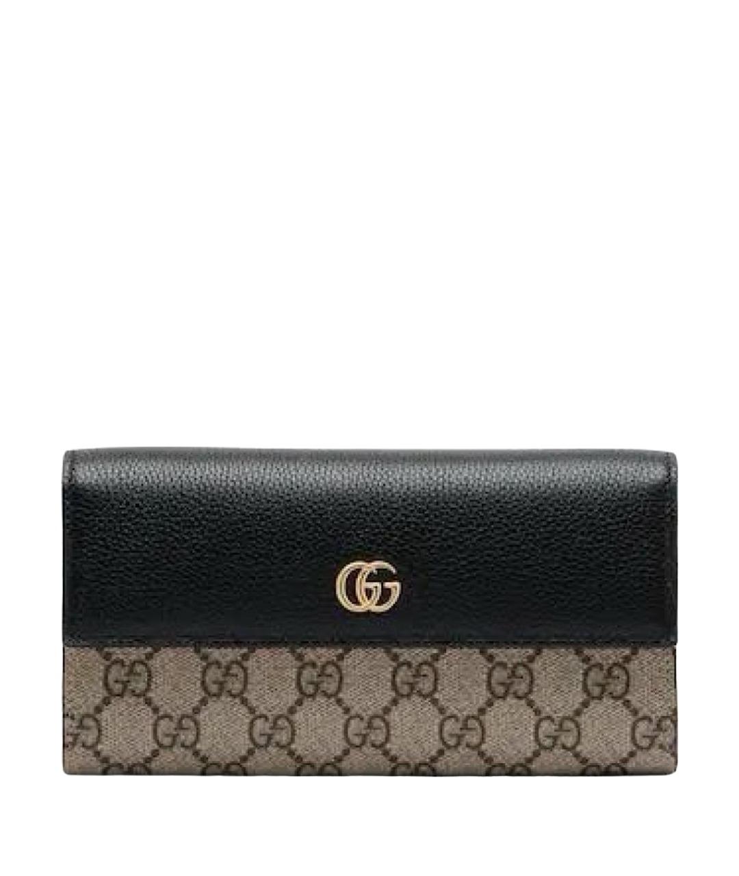 GUCCI Черный кожаный кошелек, фото 1