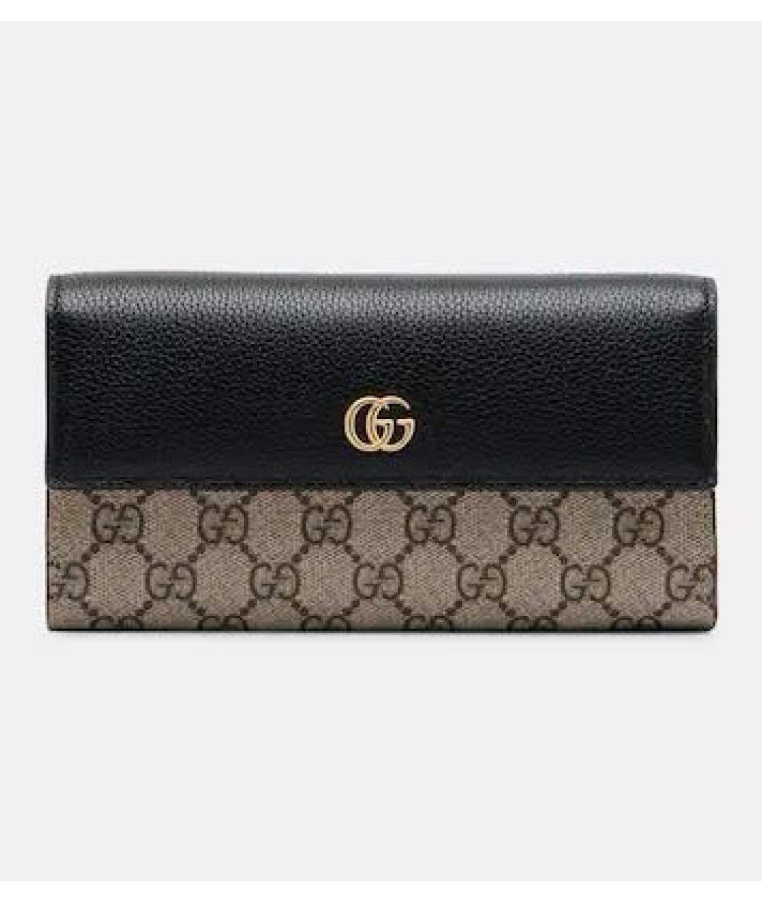 GUCCI Черный кожаный кошелек, фото 5