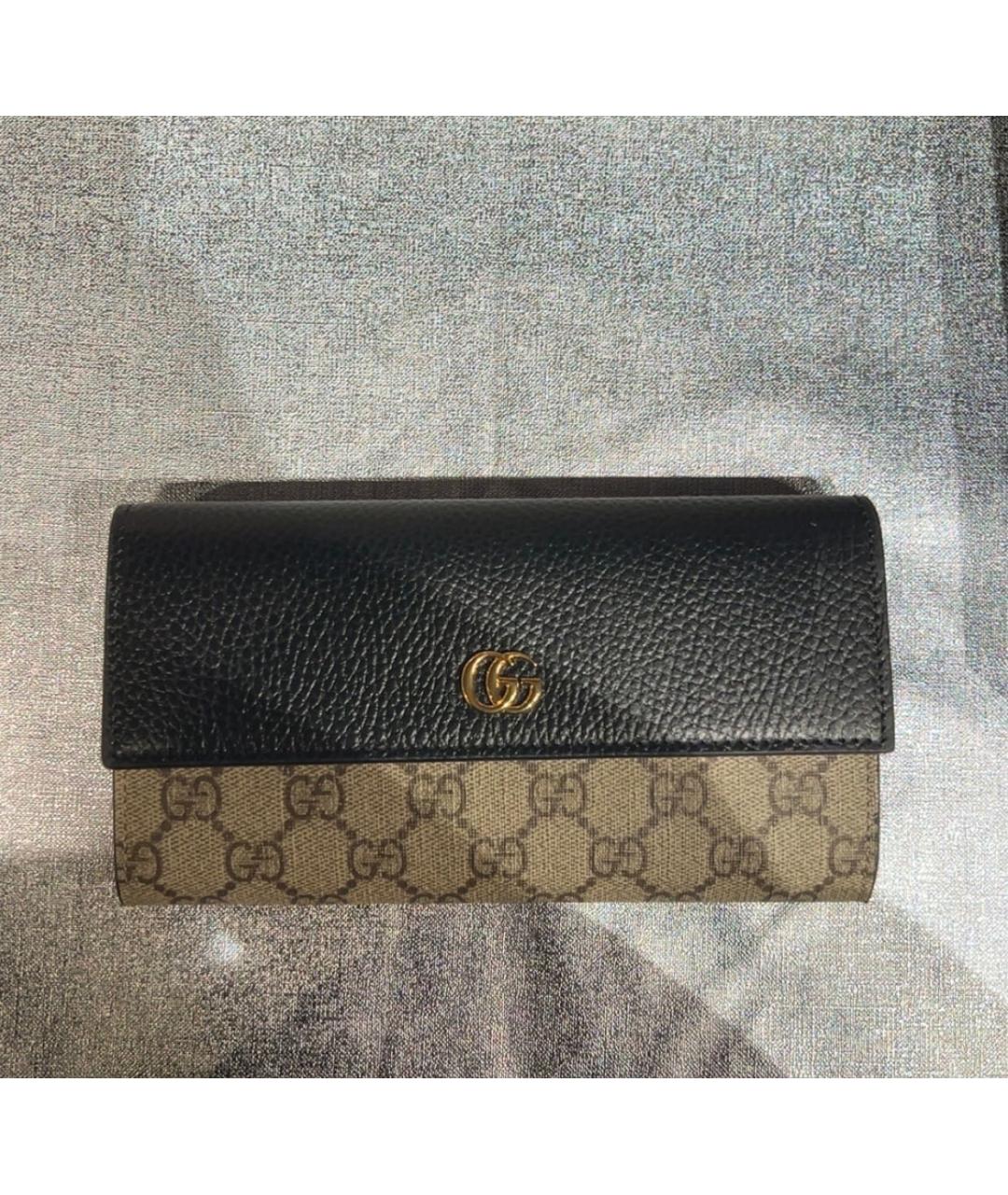 GUCCI Черный кожаный кошелек, фото 2