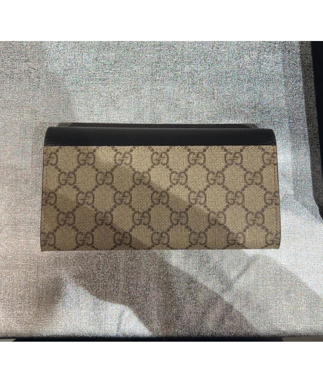 GUCCI Черный кожаный кошелек, фото 3