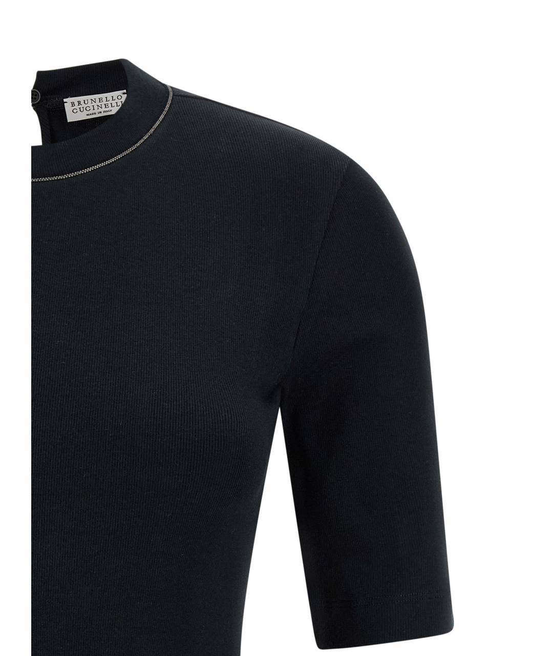 BRUNELLO CUCINELLI Черный хлопковый кардиган, фото 3