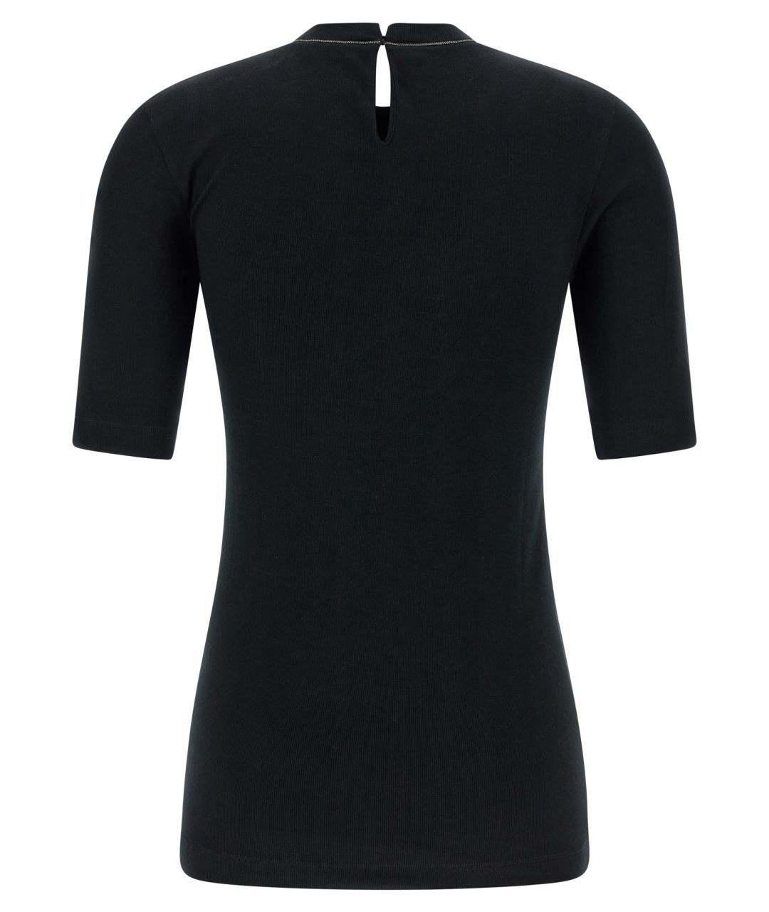 BRUNELLO CUCINELLI Черный хлопковый кардиган, фото 2