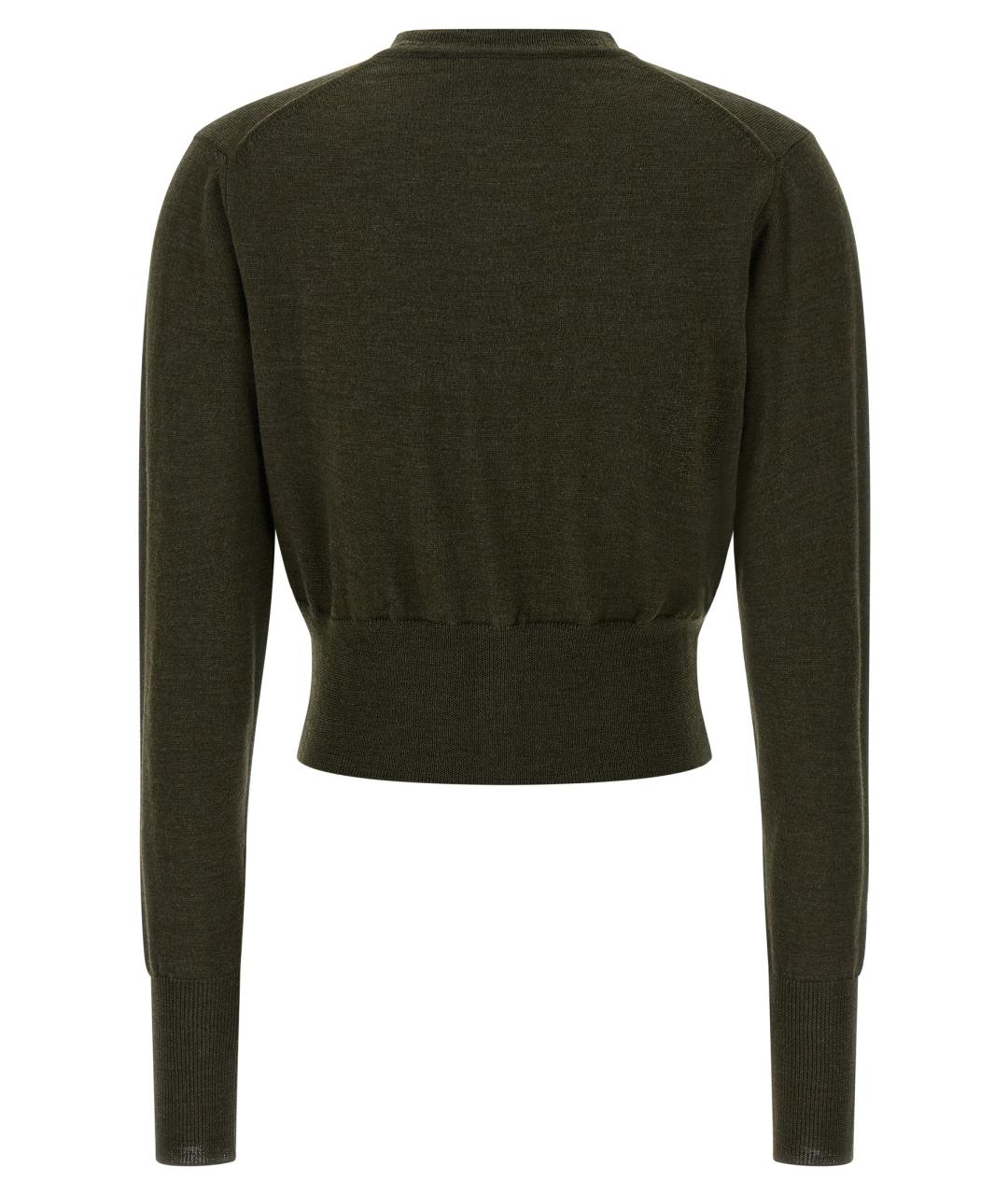 VIVIENNE WESTWOOD Зеленый шерстяной кардиган, фото 2