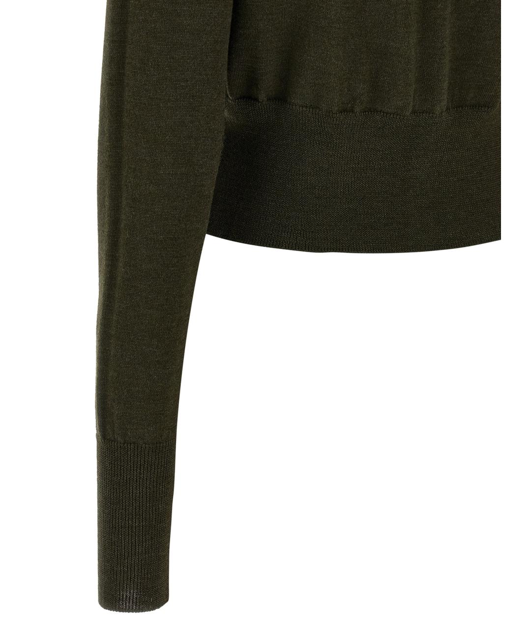 VIVIENNE WESTWOOD Зеленый шерстяной кардиган, фото 4