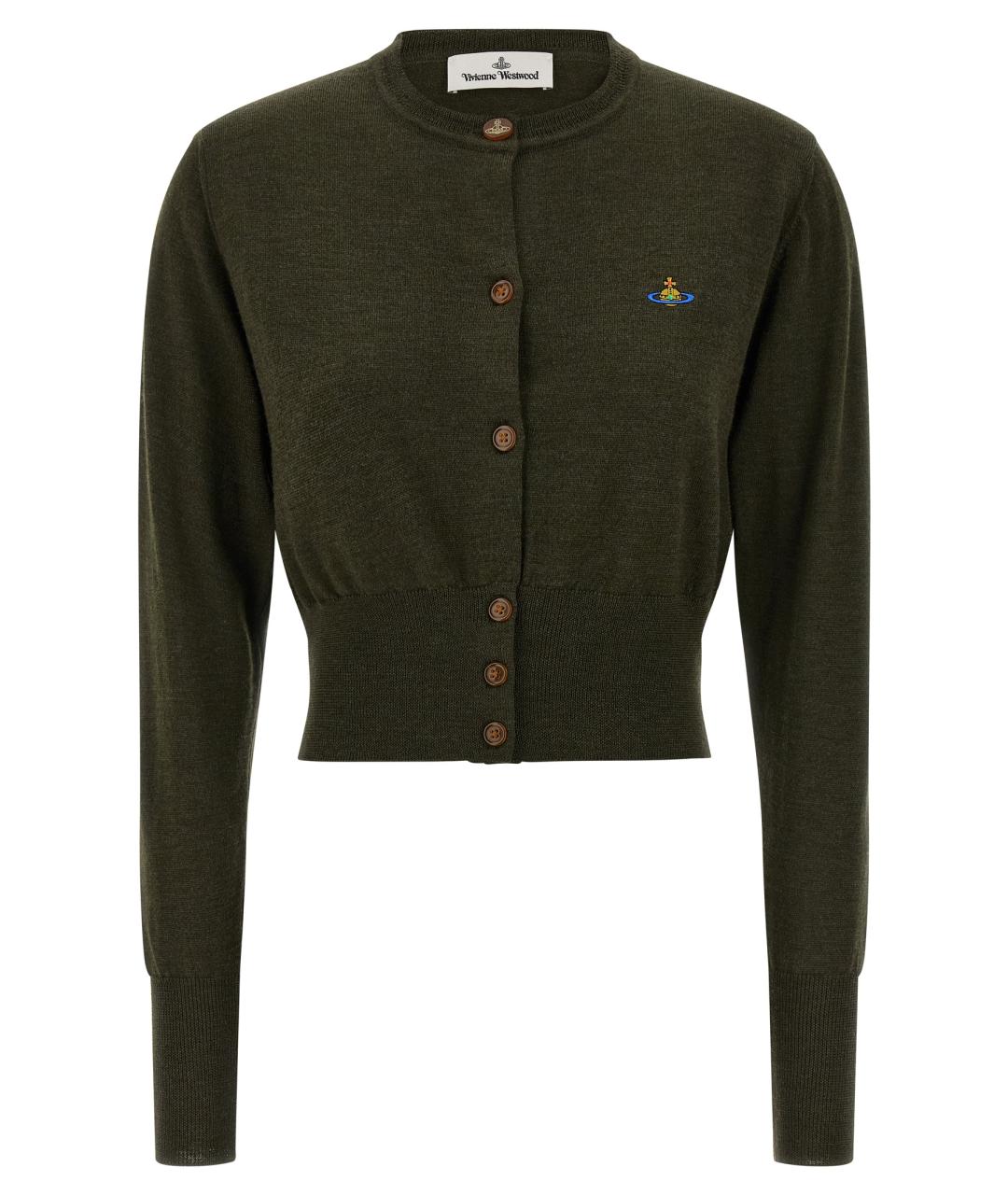 VIVIENNE WESTWOOD Зеленый шерстяной кардиган, фото 1