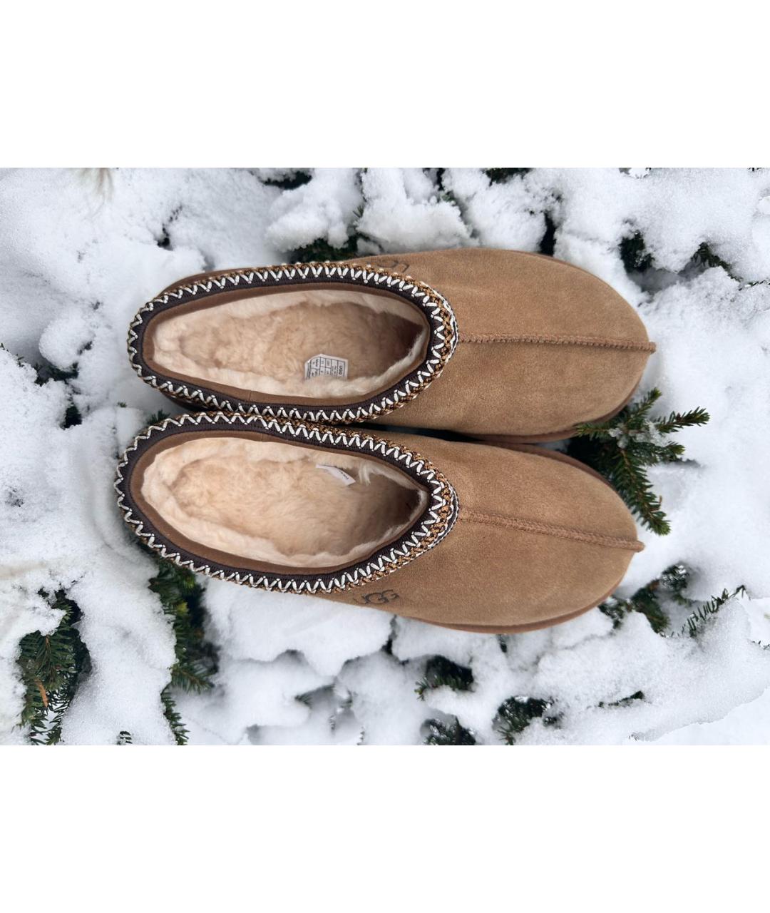 UGG AUSTRALIA Коричневые замшевые низкие ботинки, фото 3