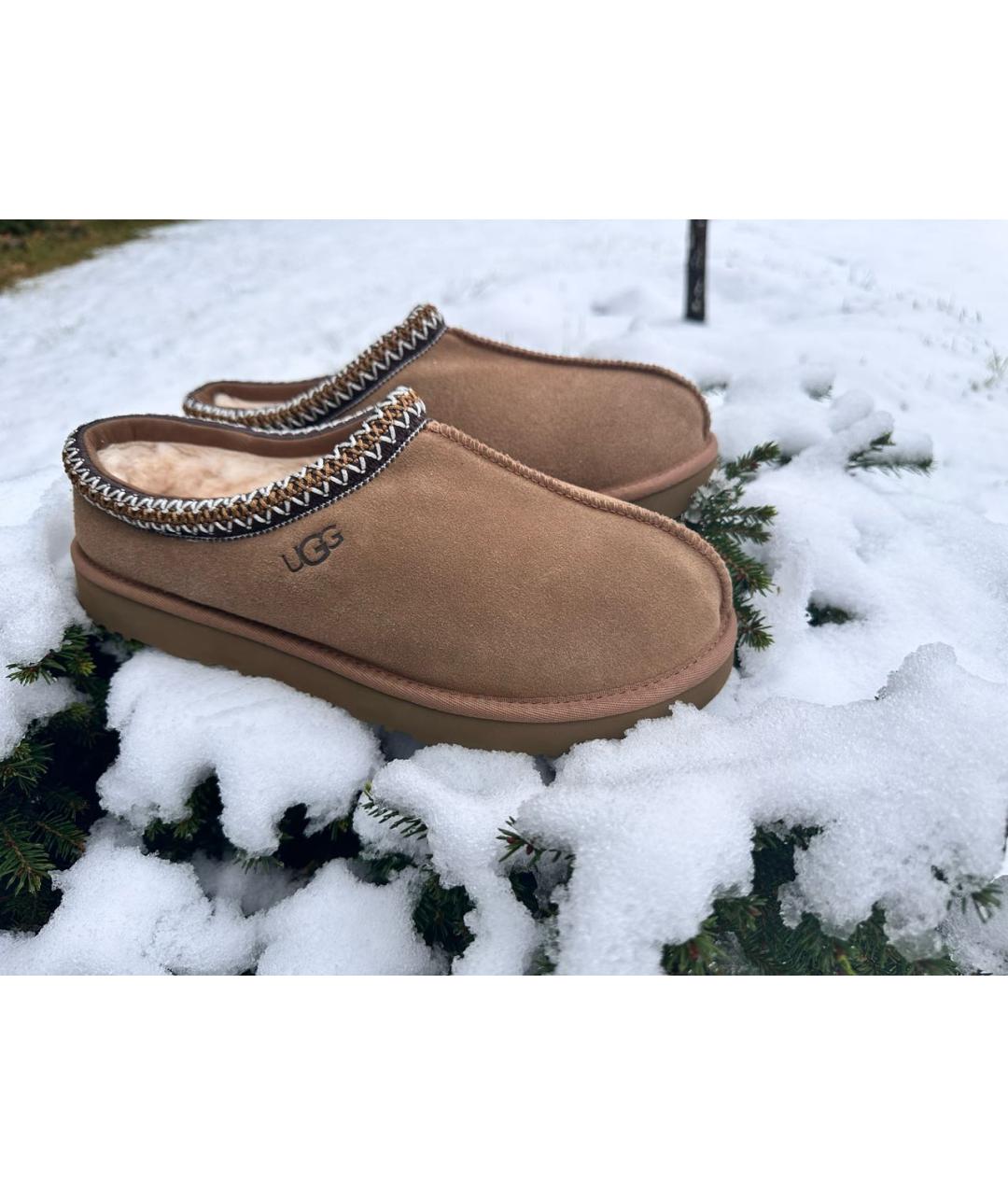 UGG AUSTRALIA Коричневые замшевые низкие ботинки, фото 2