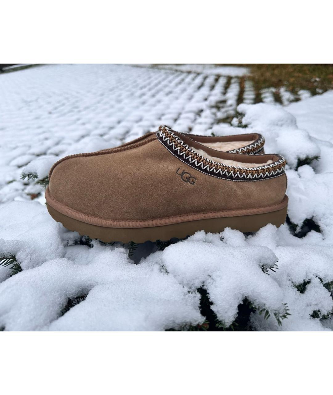 UGG AUSTRALIA Коричневые замшевые низкие ботинки, фото 5