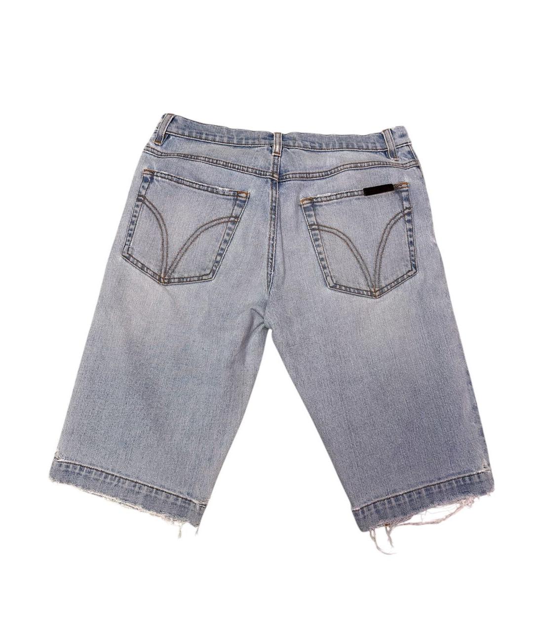 DOLCE&GABBANA Голубые хлопковые шорты, фото 2