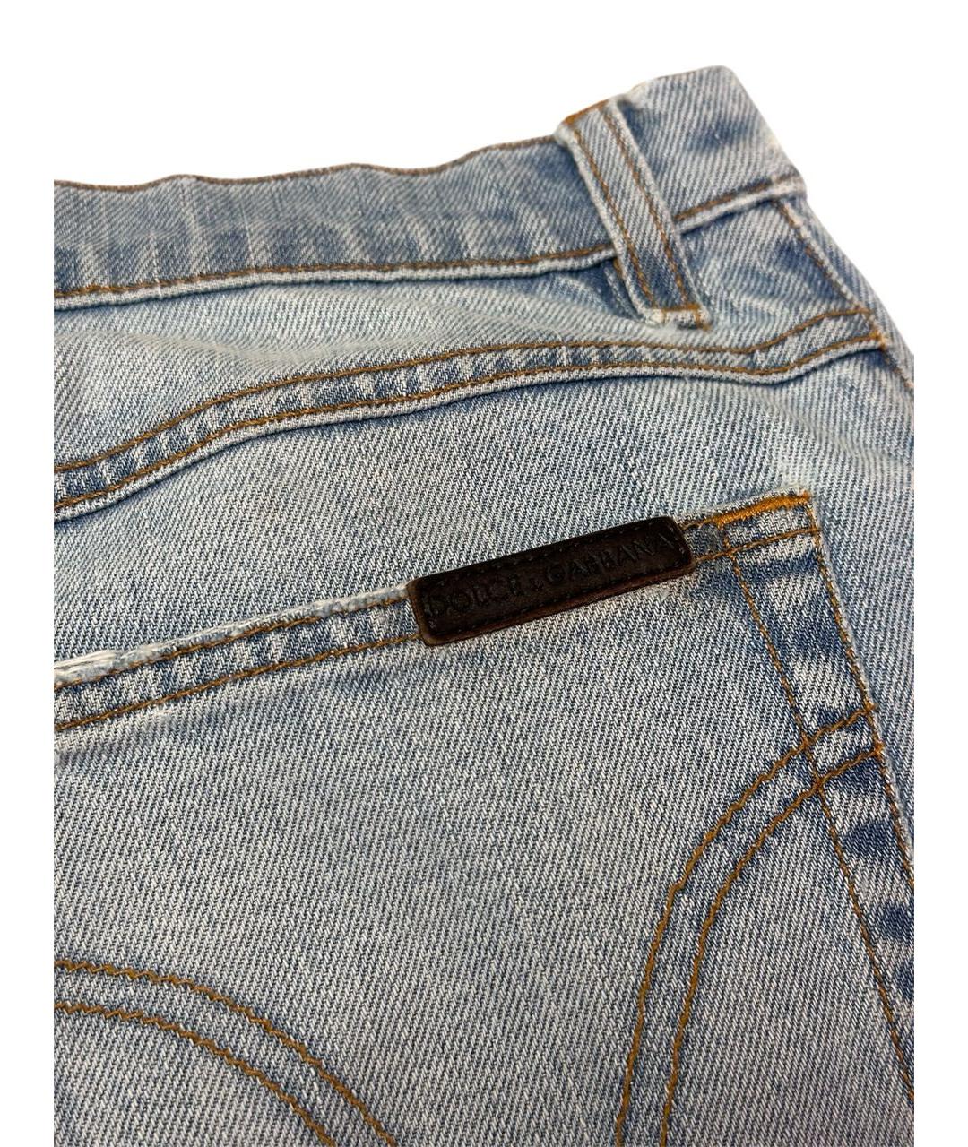 DOLCE&GABBANA Голубые хлопковые шорты, фото 4