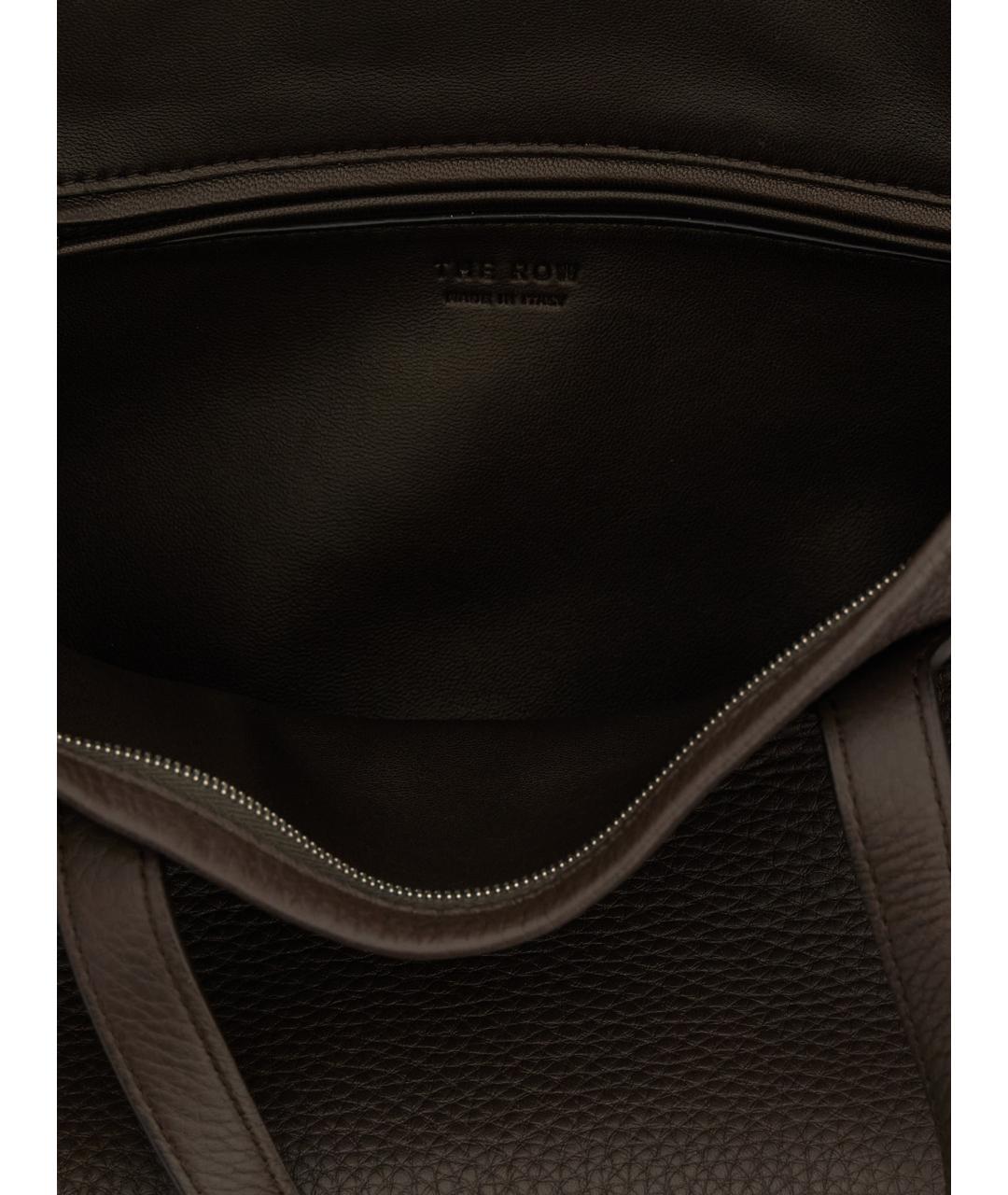 THE ROW Коричневая кожаная сумка тоут, фото 4