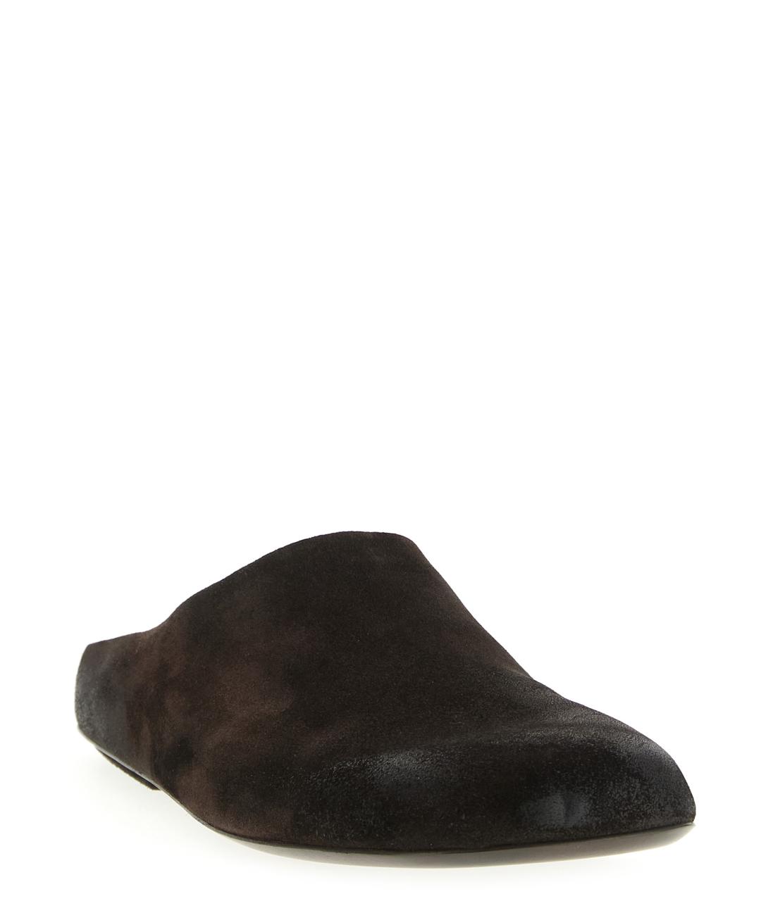 MARSELL Коричневые замшевые шлепанцы, фото 2