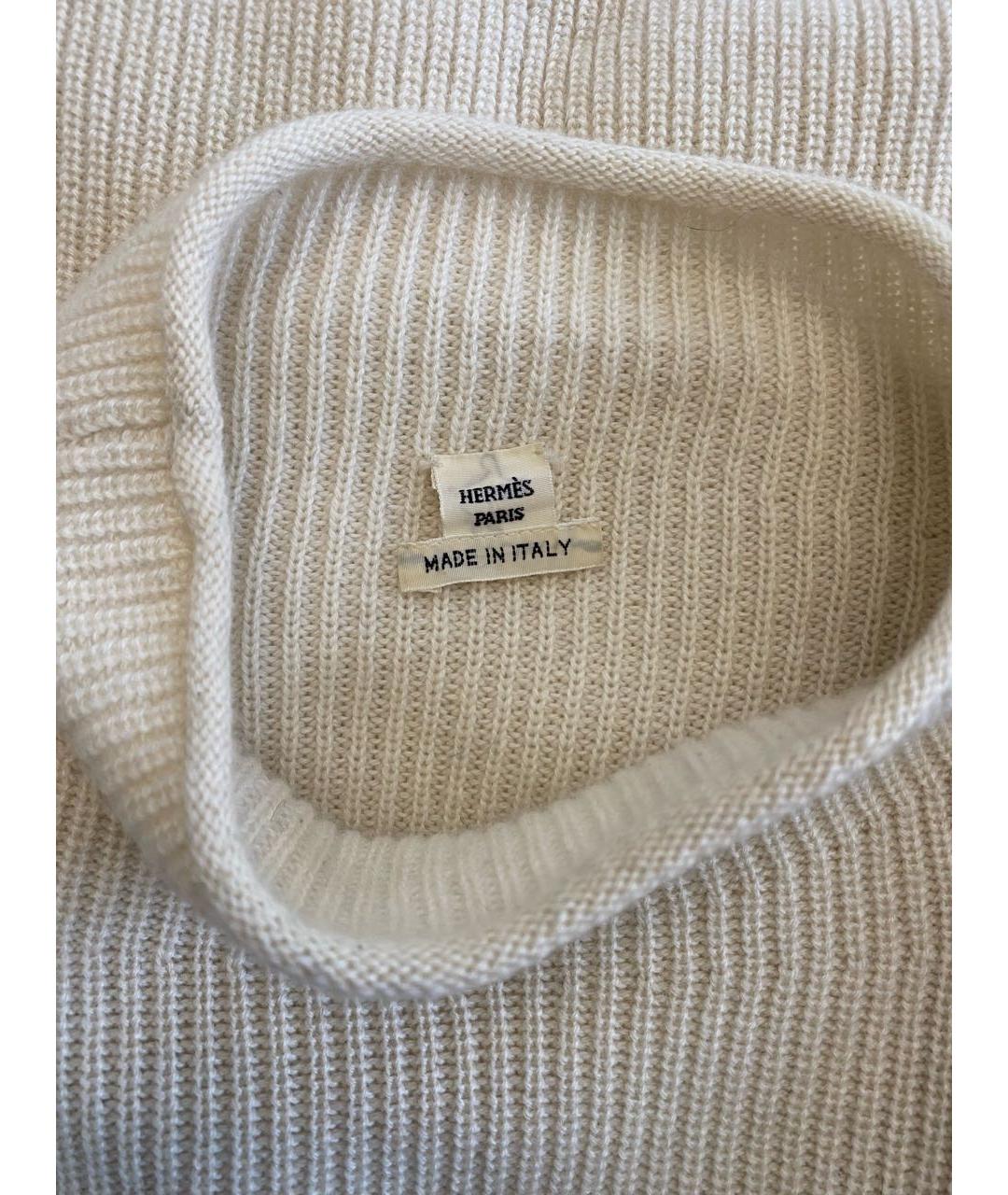 HERMES Бежевый кашемировый джемпер / свитер, фото 5