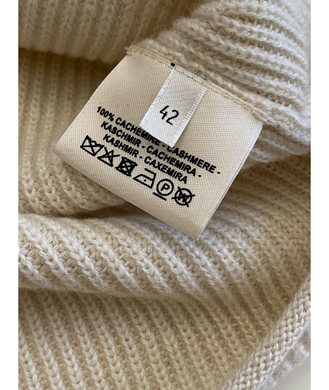 HERMES Бежевый кашемировый джемпер / свитер, фото 4