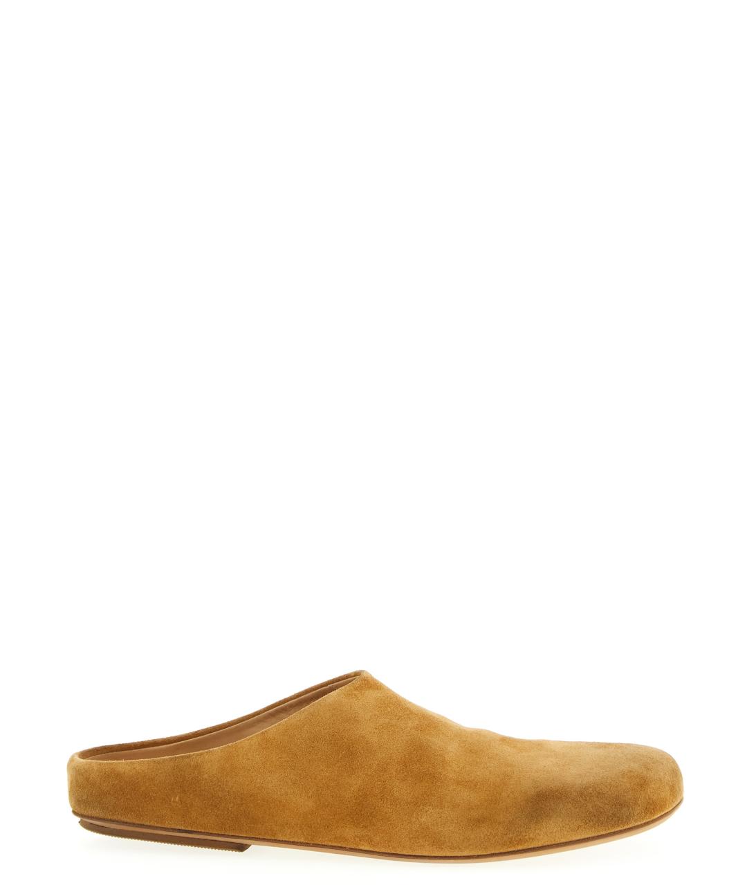 MARSELL Коричневые замшевые шлепанцы, фото 1