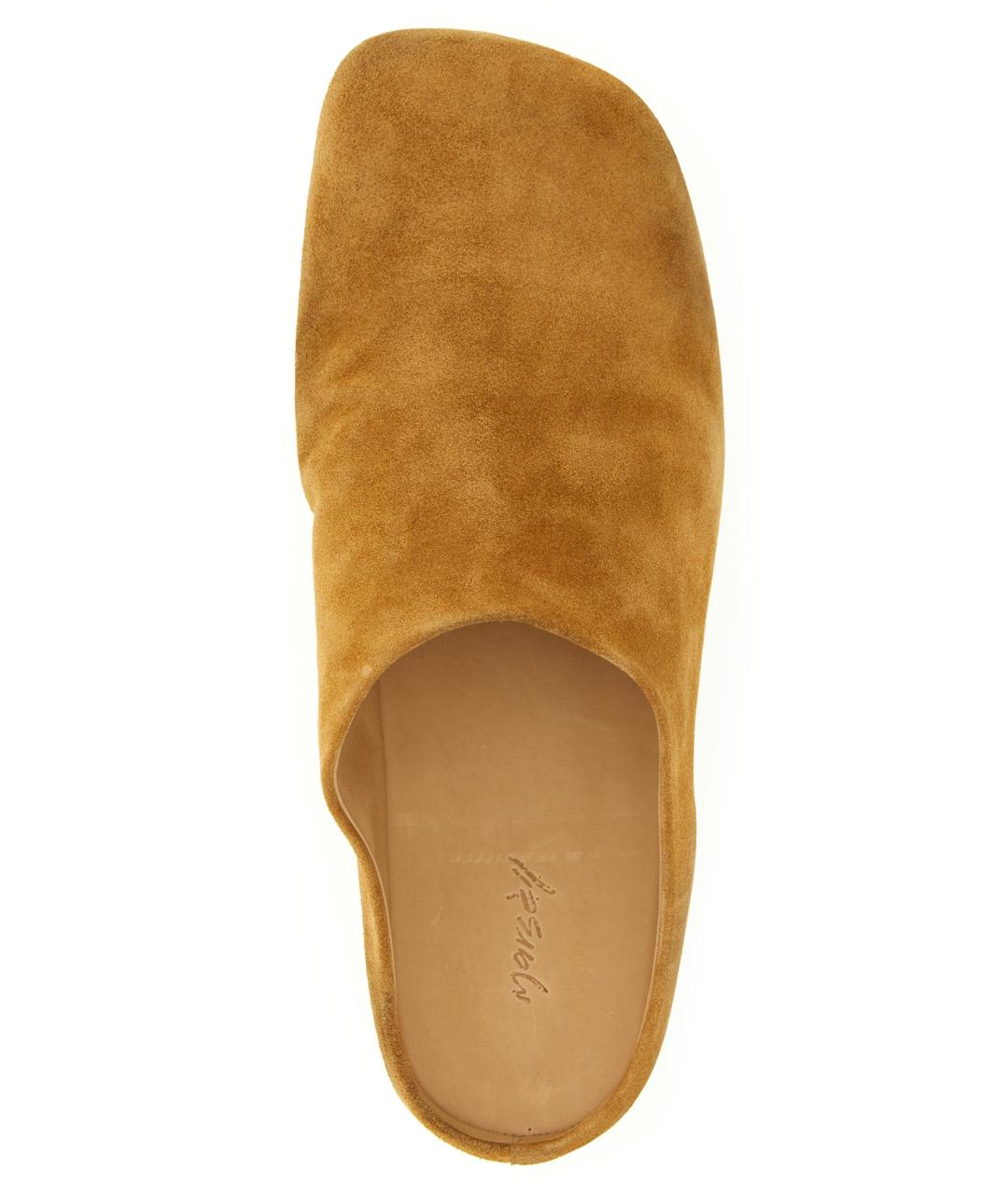 MARSELL Коричневые замшевые шлепанцы, фото 4