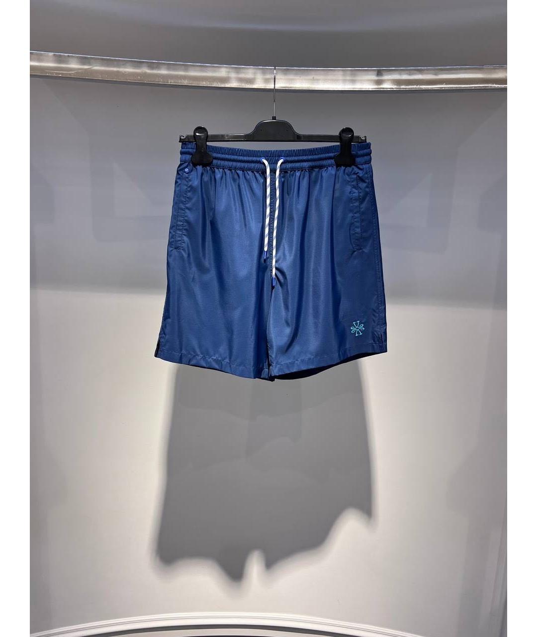 JACOB COHEN Синие полиэстеровые шорты, фото 3