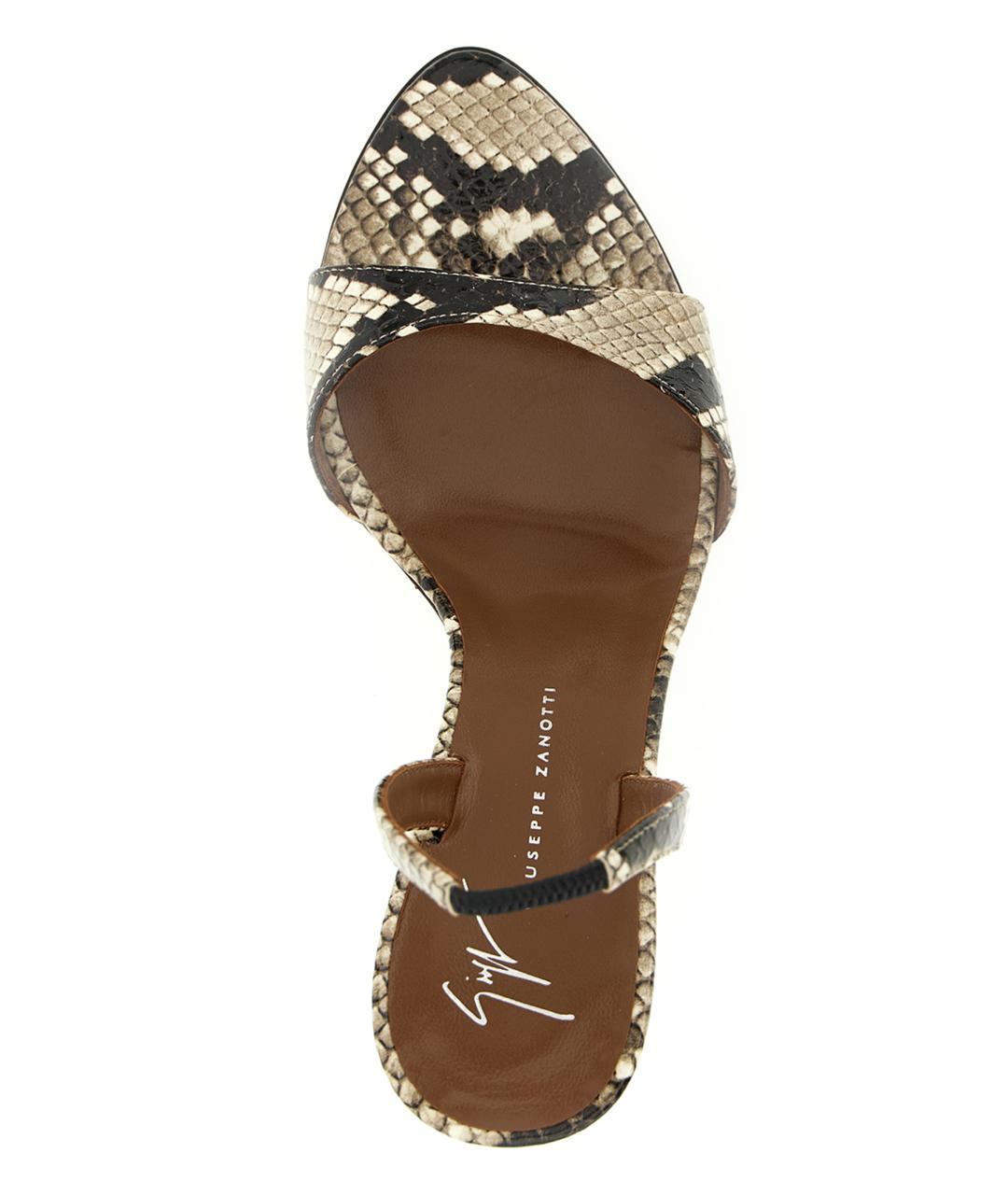 GIUSEPPE ZANOTTI DESIGN Мульти кожаные босоножки, фото 4