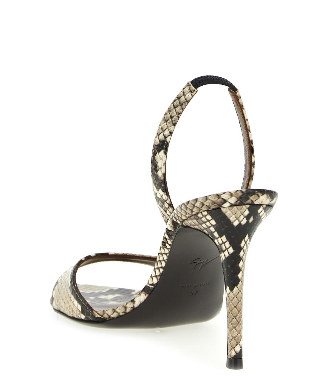 GIUSEPPE ZANOTTI DESIGN Мульти кожаные босоножки, фото 3