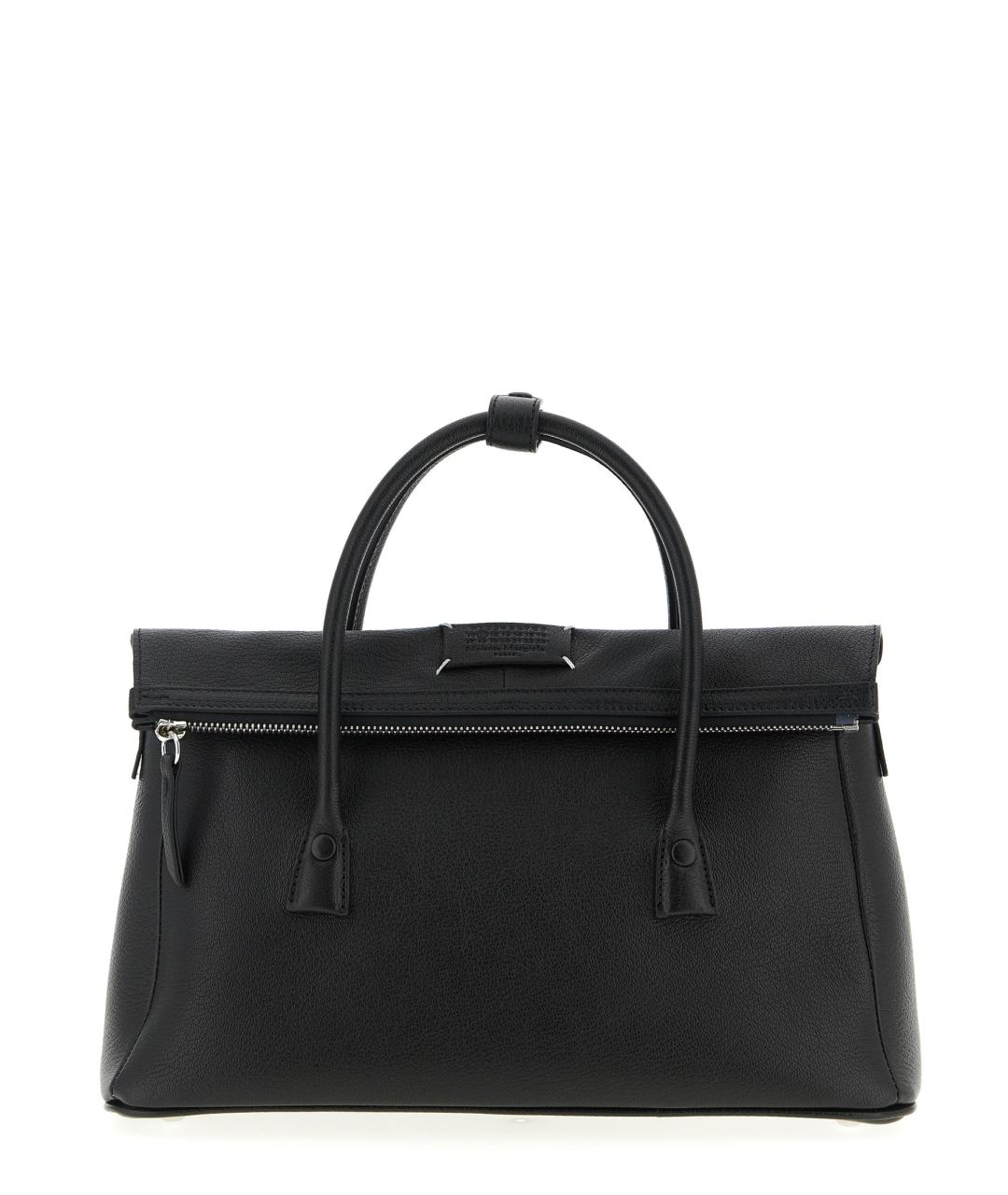 MAISON MARGIELA Черная кожаная сумка тоут, фото 1