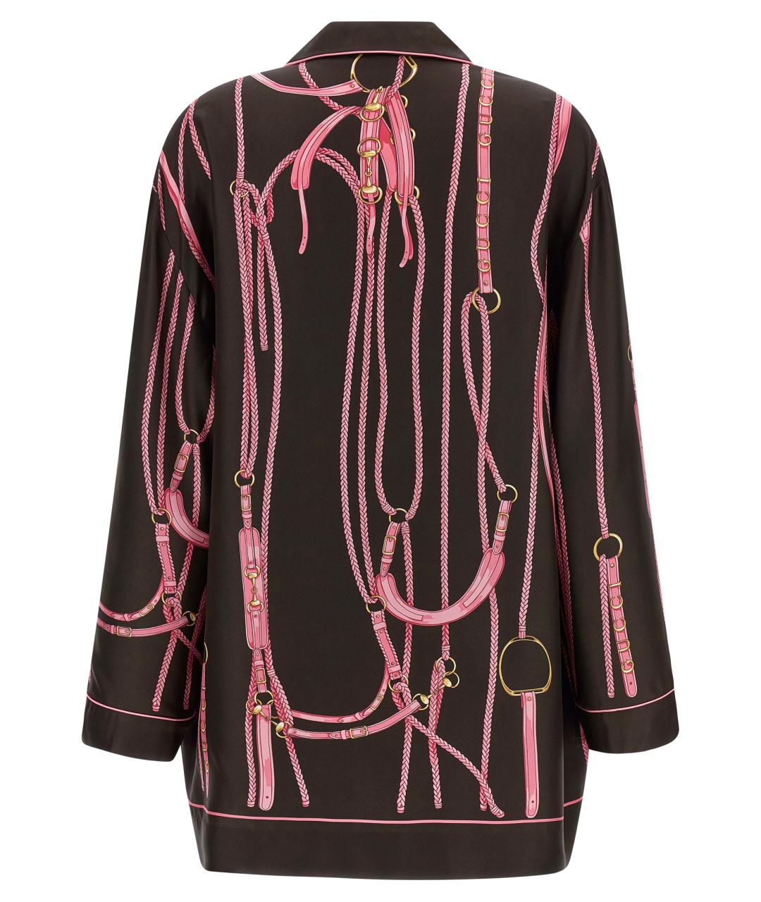 GUCCI Мульти шелковая блузы, фото 2