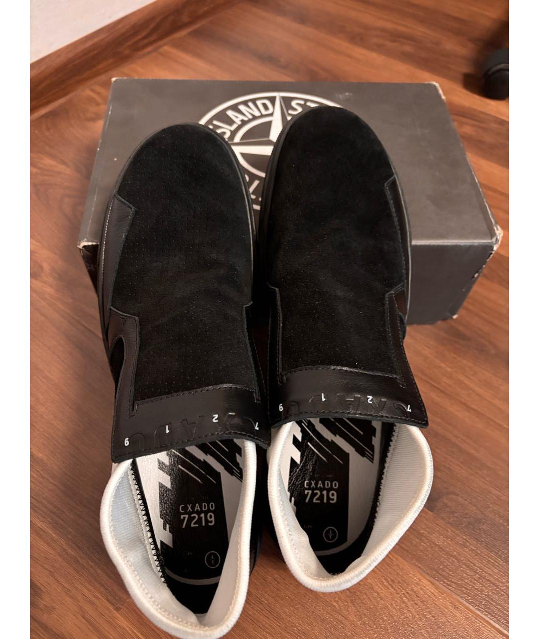 STONE ISLAND SHADOW PROJECT Черные замшевые слипоны, фото 5