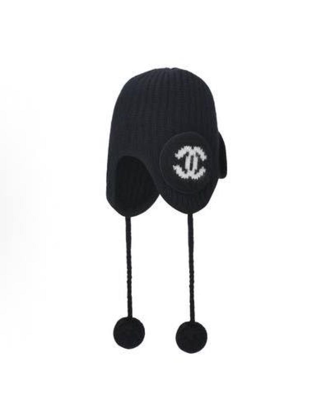 CHANEL Черная шапка, фото 6