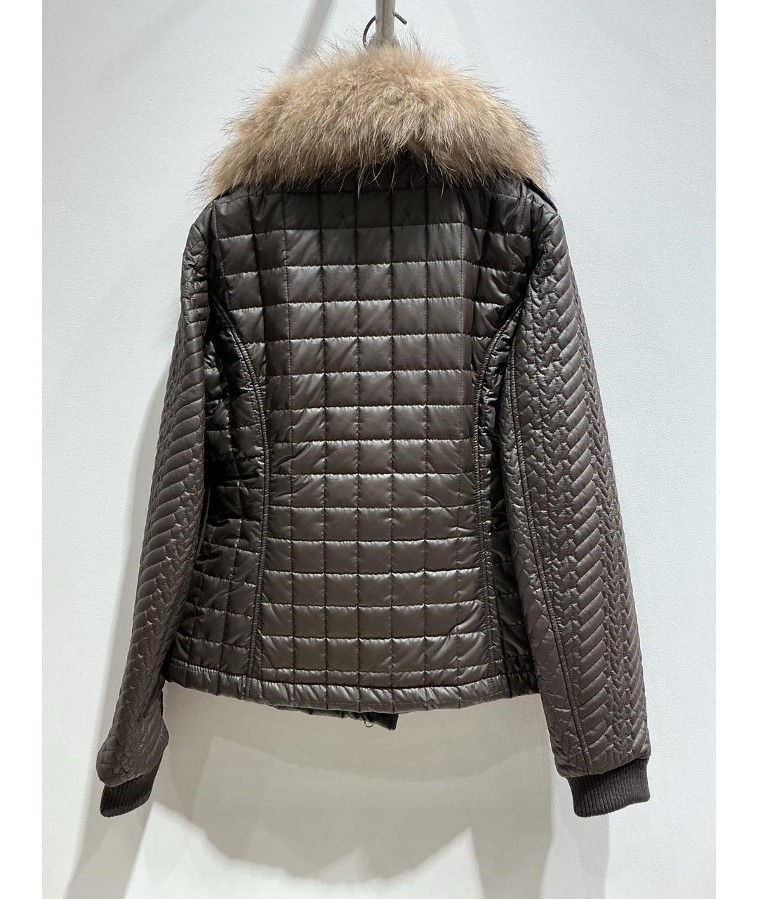 LOVE MOSCHINO Коричневая полиэстеровая куртка, фото 2