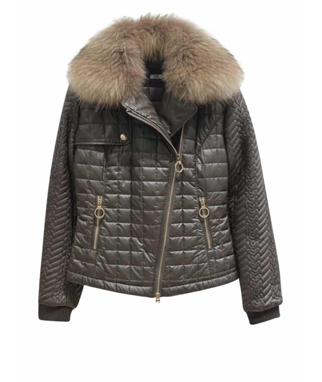 LOVE MOSCHINO Коричневая полиэстеровая куртка, фото 1