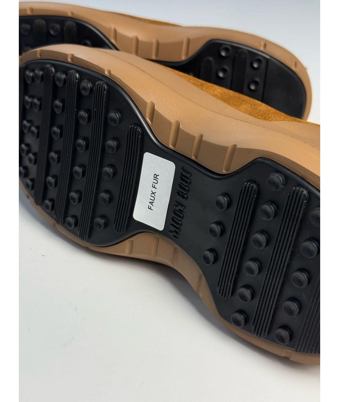 MOON BOOT Коричневые замшевые полусапоги, фото 8