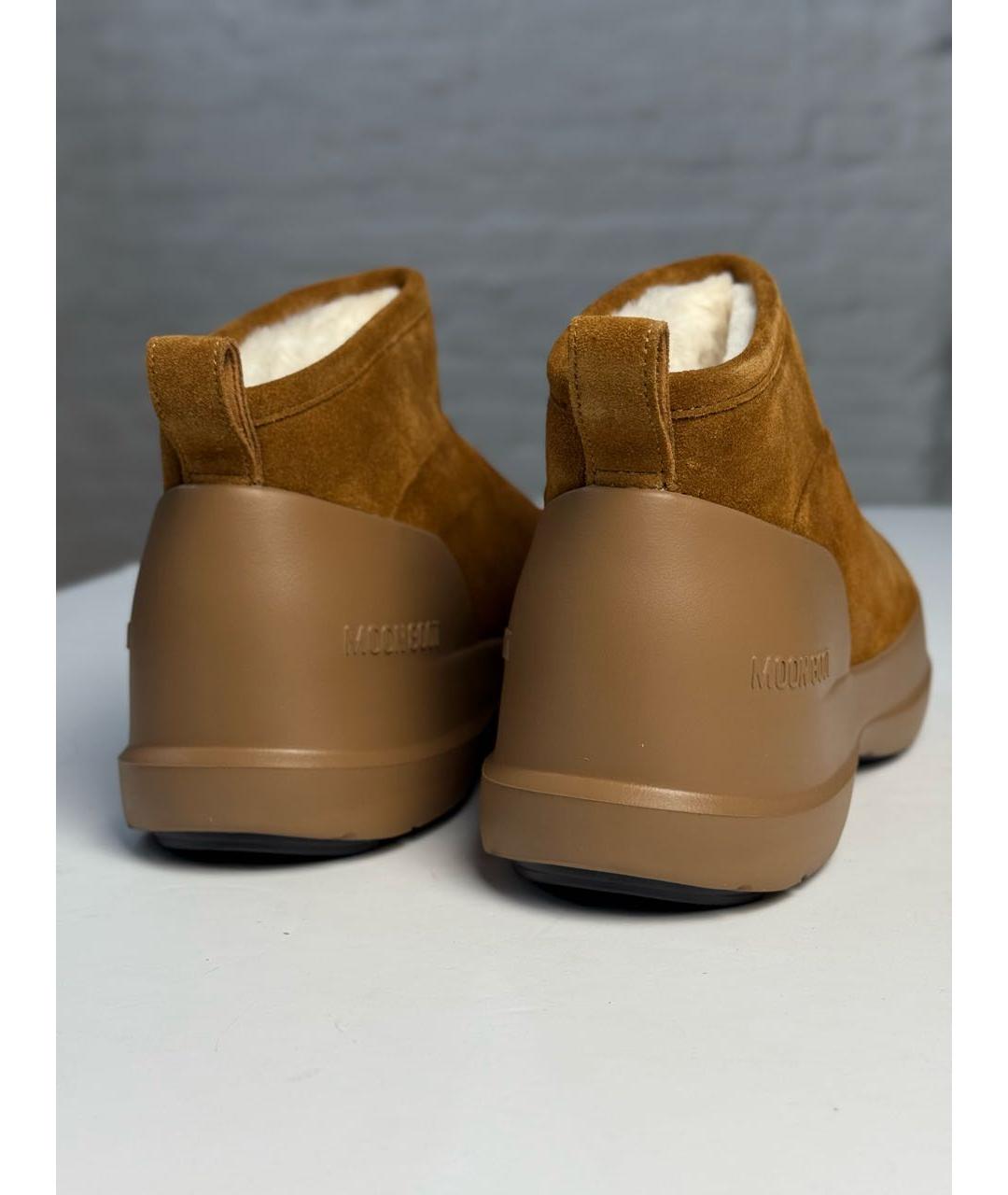 MOON BOOT Коричневые замшевые полусапоги, фото 6