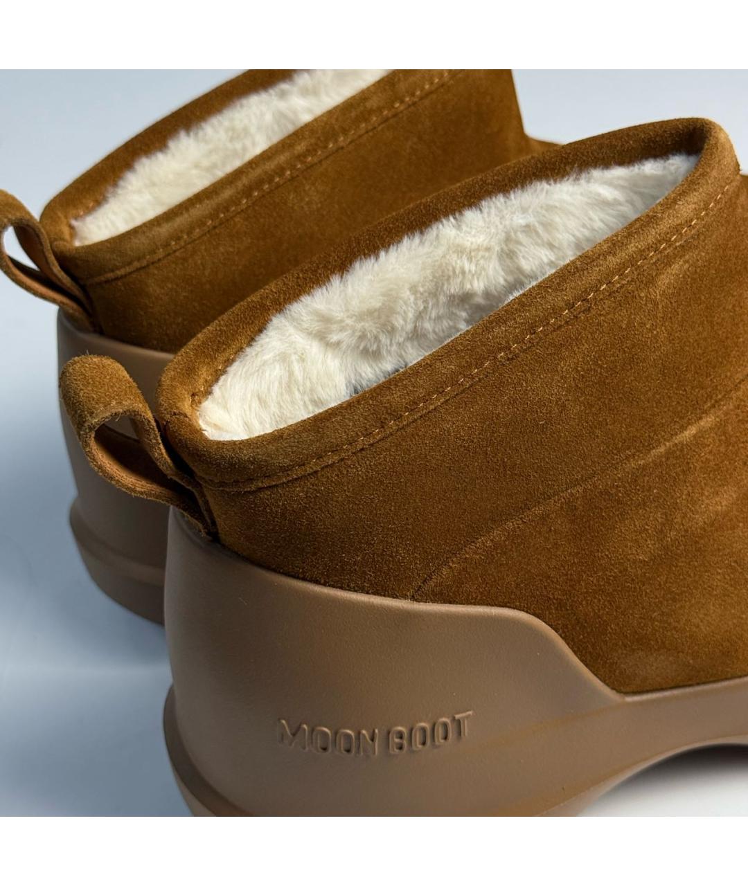 MOON BOOT Коричневые замшевые полусапоги, фото 3