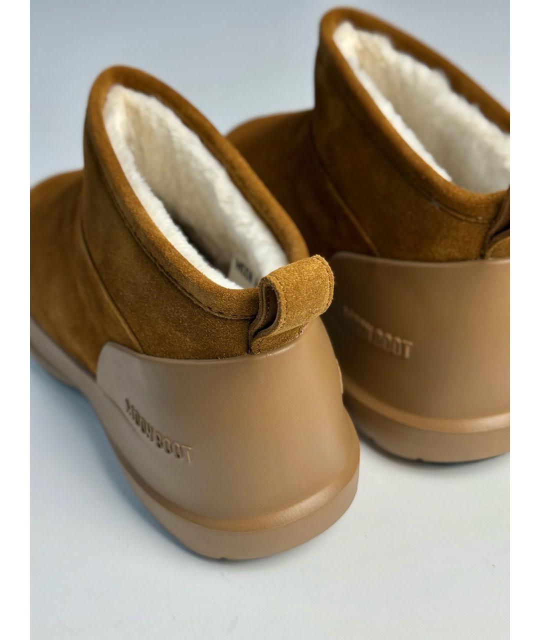 MOON BOOT Коричневые замшевые полусапоги, фото 5